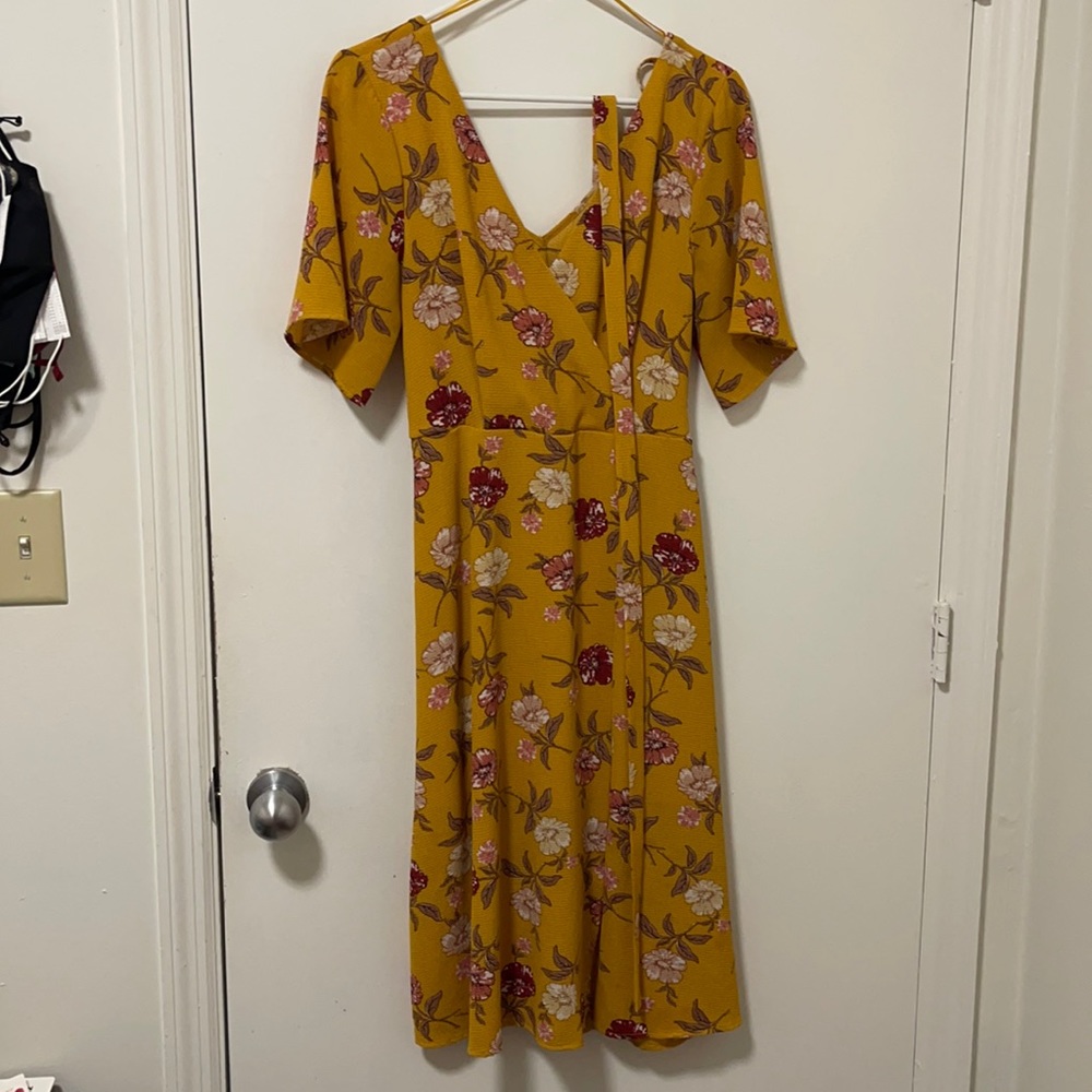 Yellow Floral Dress